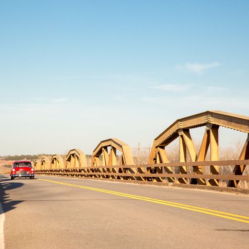 Historic Pony Bridge near Geary made an appearance on the 1939 film &ldquo;The Grapes of Wrath.&rdquo;