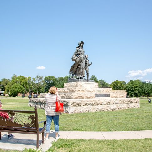 This inspiring 30-foot tall statue by Bryant Baker is a highlight of the Pioneer Woman Museum in Ponca City.