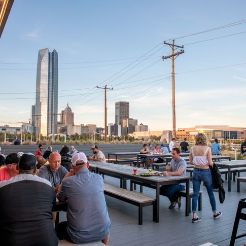Across the street from Scissortail Park in Oklahoma City, Social Capital welcomes guests with a comfortable atmosphere, an extensive list of craft beer, specialty cocktails and wine, plus two restaurants serving a wide variety of delicious fare.