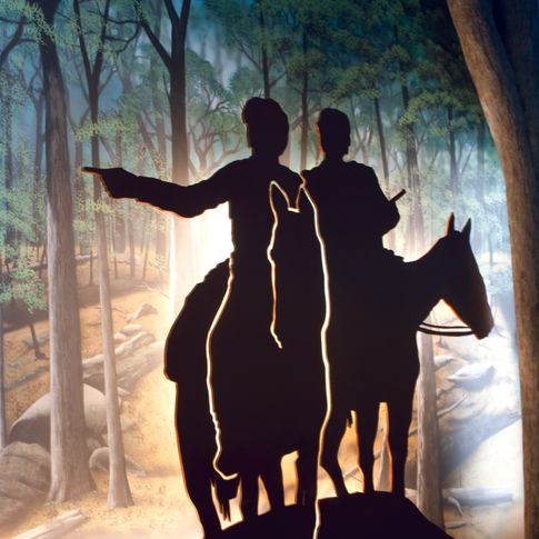 The removal corridor exhibit at the Chickasaw Cultural Center in Sulphur tells story of the forced removal of the Chickasaw Nation from their southeastern homelands through multimedia experiences and interesting displays.