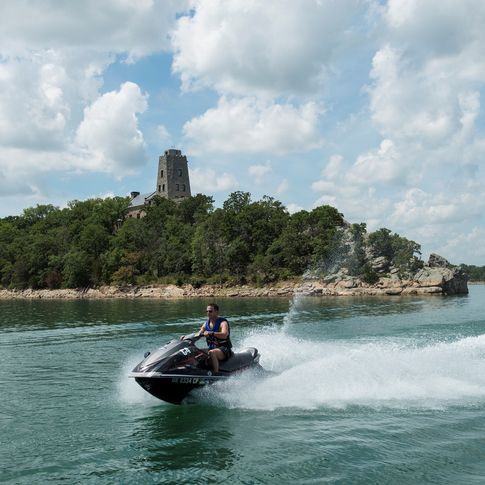 Make some serious waves at beautiful Lake Murray in southern Oklahoma.