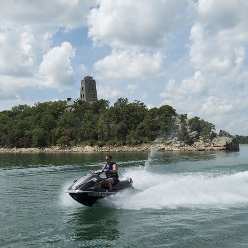 Lake Murray State Park in Ardmore features unexpected historical treasures like Tucker Tower, which houses interesting artifacts like part of a meteorite.