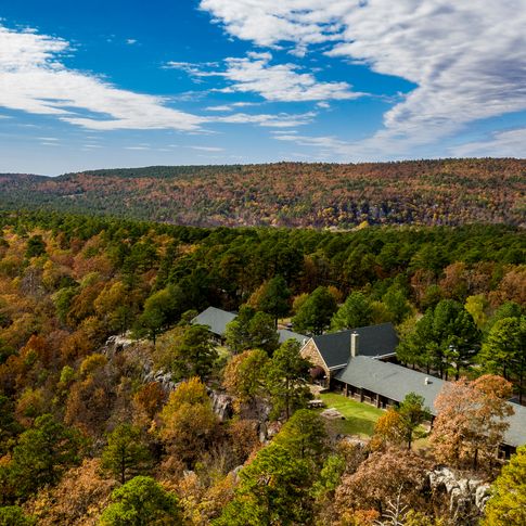 Visit Robbers Cave State Park in the fall to see the vibrant foliage in southeast Oklahoma.