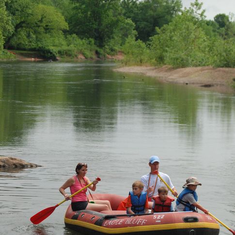 The Illinois River in Tahlequah is a gently-flowing river that can be enjoyed by the entire family.