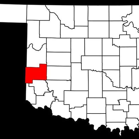 Beckham County in southwest Oklahoma.