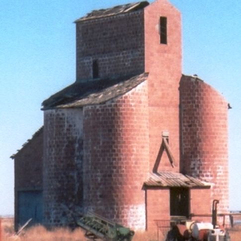 The Ingersoll Tile Grain Elevator is all that is left of the town of Ingersoll. The structure has been listed on the National Register of Historic Places since 1983.