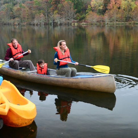 Several canoe outfitters provide canoe rentals so visitors can enjoy the Mountain Fork River in and around Beavers Bend State Park in southeastern Oklahoma.