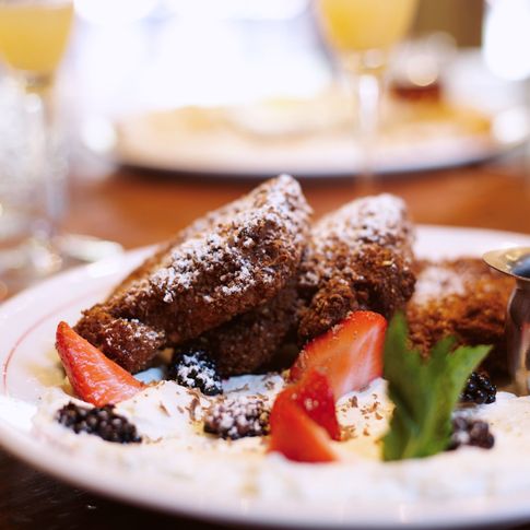 The Jones Assembly is a local favorite in Oklahoma City for brunch items like granola-crusted French toast.