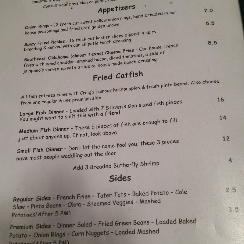 Steven's Gap Restaurant Oklahoma's Official Travel