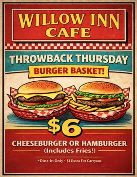 Willow Inn Cafe Throwback Thursdays