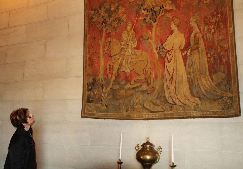 A tapestry at the Marland Mansion in Ponca City, former home of oil baron E.W. Marland.