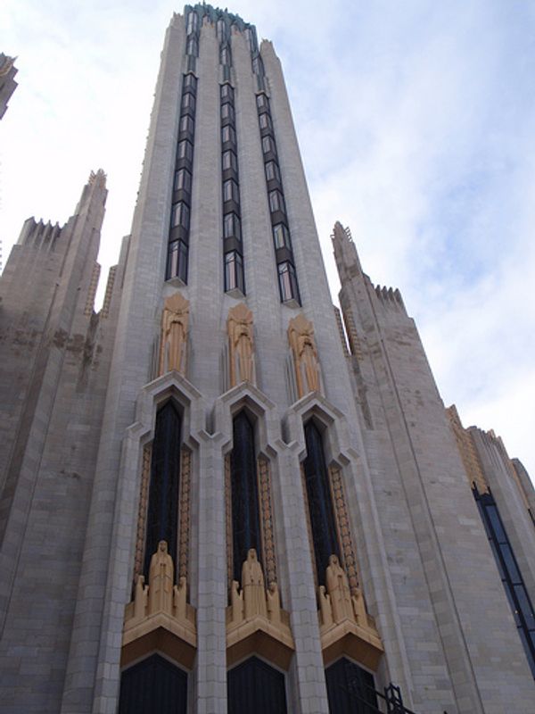 The Boston Avenue United Methodist Church is renowned for its Art Deco architecture.  This historic structure is included in the walking tour of Tulsa's Art Deco treasures.
