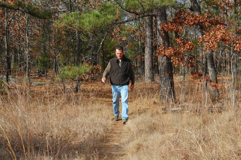 Nature and outdoors expert John Gifford hikes the trails at McGee Creek State Park in southeastern Oklahoma.