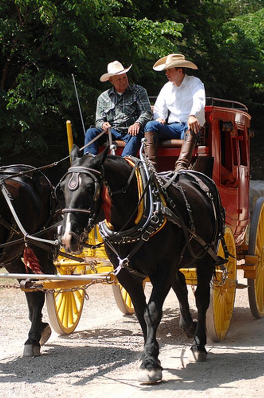 Stagecoach rides are one of the favorite activities for kids of all ages at the annual Chuck Wagon Gathering &amp; Children's Cowboy Festival in Oklahoma City. This event is held each May on the grounds of the renowned National Cowboy &amp; Western Heritage Museum.
