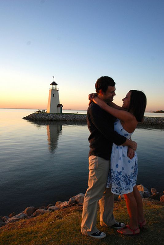 Lake Hefner in Oklahoma City is a romantic spot to walk along the shore, take in a sunset over the water, or enjoy a meal in one of the many restaurants that offer a lake view.