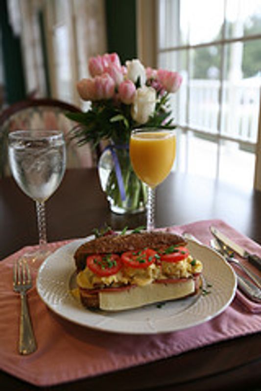 A delightful gourmet breakfast will start your day off right when you stay at the Shiloh Morning Inn near Ardmore.  This luxurious bed and breakfast is located in the peaceful countryside and offers guest rooms or private cottages.