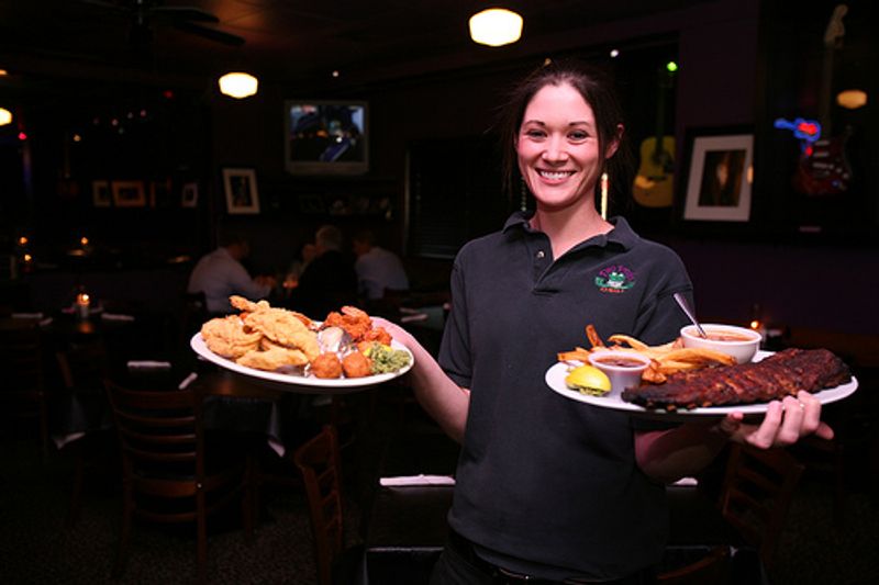 Dig into homestyle cooking with a Cajun twist and top it off with famous apple dumplings at Two Frogs Grill, located just off I-35 in Ardmore.