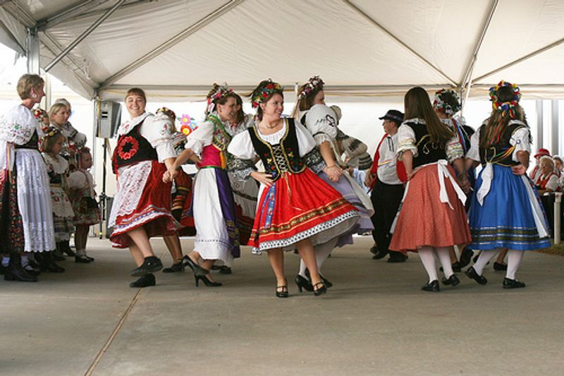 Traditional dance performances celebrate Czech heritage during the annual Oklahoma Czech Festival in Yukon.