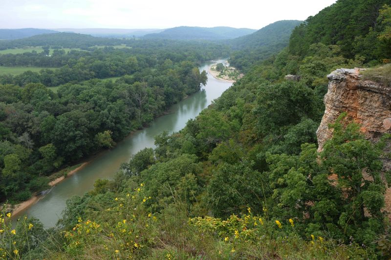 Noted for its beauty, the Illinois River is nestled in the heart of the Oklahoma Ozarks with its oak-hickory forest. There is excellent fishing with smallmouth and largemouth bass, channel and flathead catfish, walleye and various sunfishes.