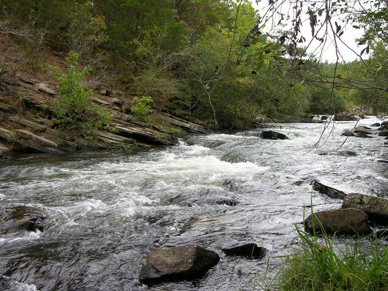 Rushing trout streams like this one attract anglers from all over the region to Beavers Bend State Park in Broken Bow.