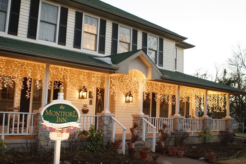 The sun sets over The Montford Inn, a popular bed and breakfast in Norman.  During the filming of the movie Twister, Helen Hunt elected to stay at the Montford Inn to enjoy the peaceful environment and great hospitality.