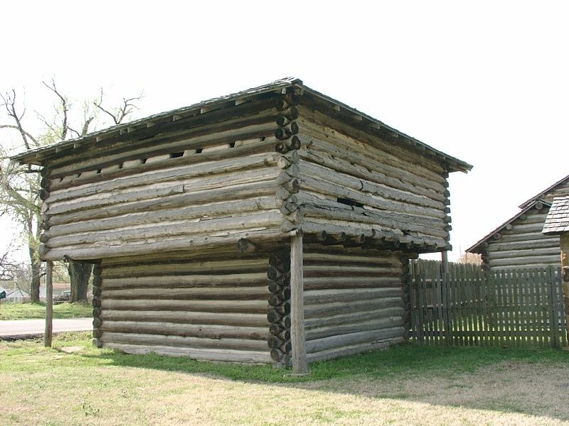 The Fort Gibson stockade dates back to 1824 when it was built to protect relocated civilized tribes from settlers and other tribes encroaching on their lands.