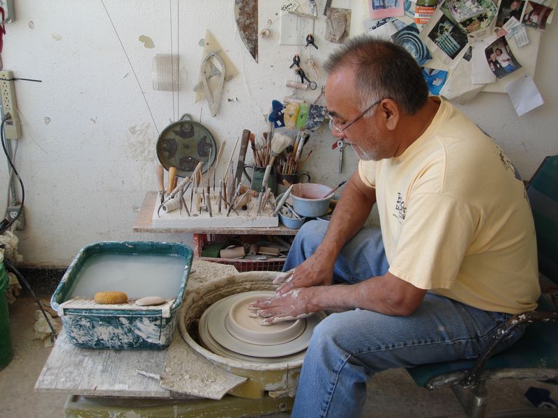 Mel Cornshucker’s pottery on Brady Street