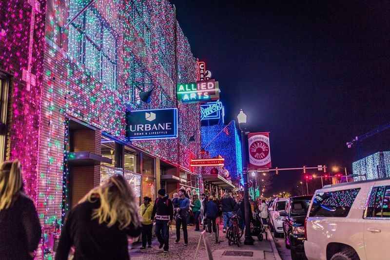 Wander through the decked out Automobile Alley Entertainment District in Oklahoma City.