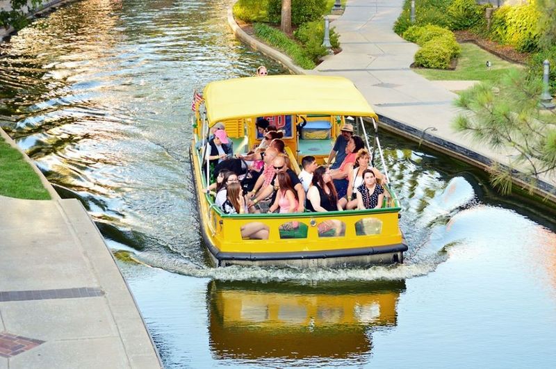 Embark on a Bricktown Water Taxi tour of the Bricktown Canal.