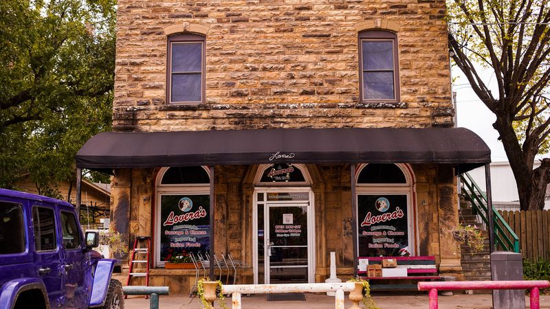 The famous Lovera's Italian Grocery in Krebs.