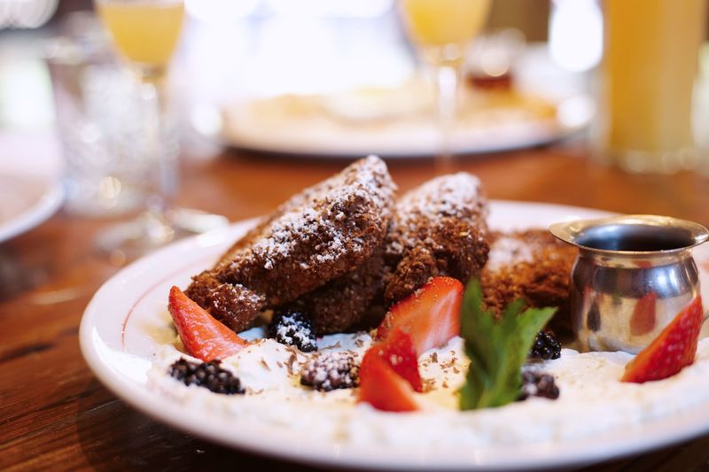 The Jones Assembly is a local favorite in Oklahoma City for brunch items like granola-crusted French toast.
