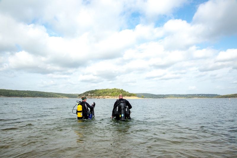 Bring your own scuba gear or rent it from local dive shops around Lake Tenkiller.