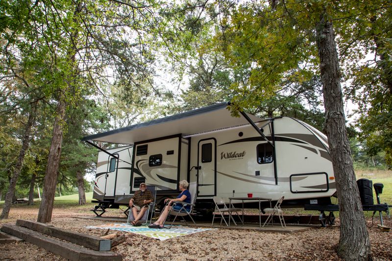 Raymond Gary State Park offers a peaceful, lakeside getaway for RV campers.