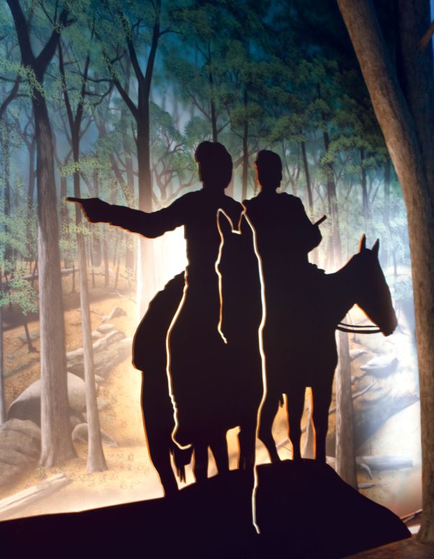 The removal corridor exhibit at the Chickasaw Cultural Center in Sulphur tells story of the forced removal of the Chickasaw Nation from their southeastern homelands through multimedia experiences and interesting displays.