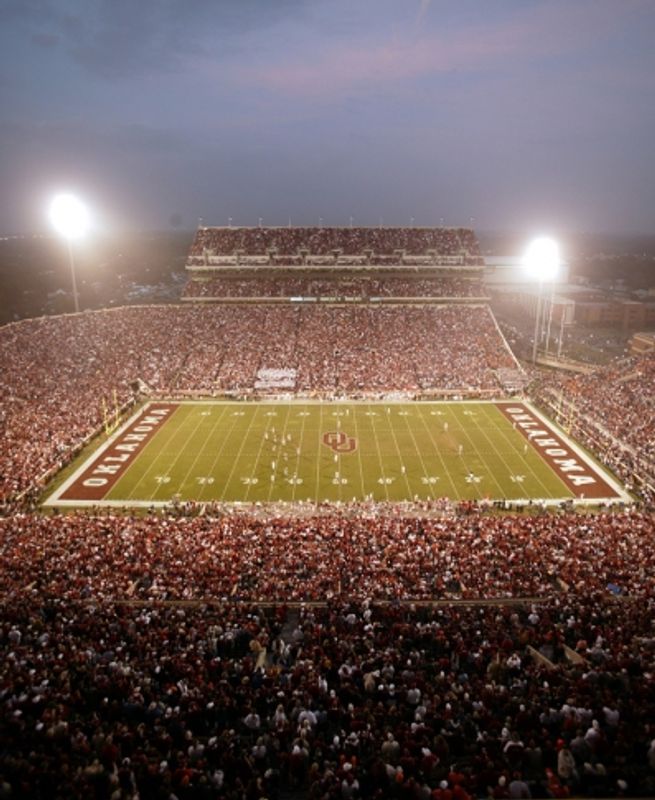 The home field of the OU Sooners is one of America's most recognized college football cathedrals. Situated on the Norman campus, this historic facility is the largest sports arena in the state and ranks among the 15 largest on-campus stadiums in the country and regularly hosts more than 82,000 fans on game days.