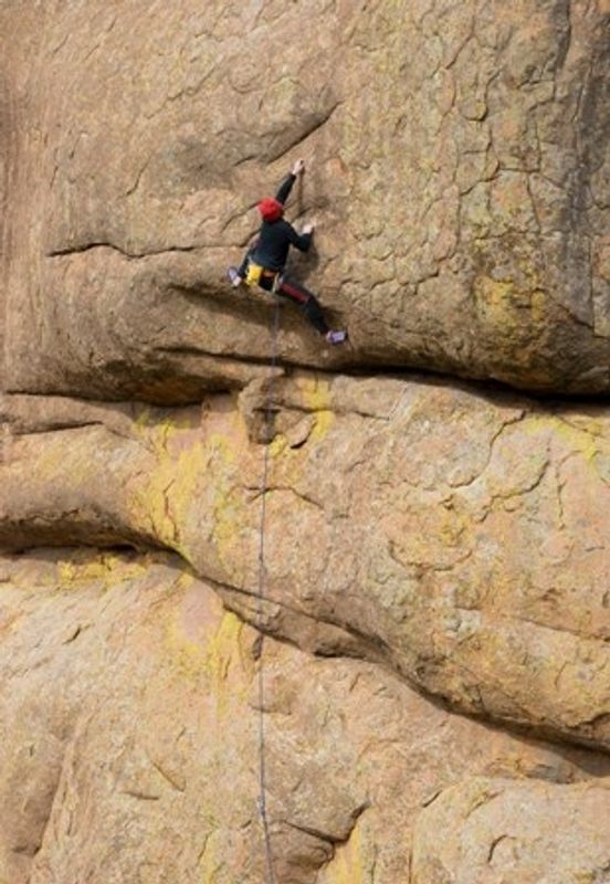 Rock climbing enthusiasts find a great challenge on the granite crags and many rock faces of the Wichita Mountains in southwest Oklahoma.  Guide For a Day offers personalized rock climbing instruction in the Wichita Mountains for skill levels from beginner to advanced.