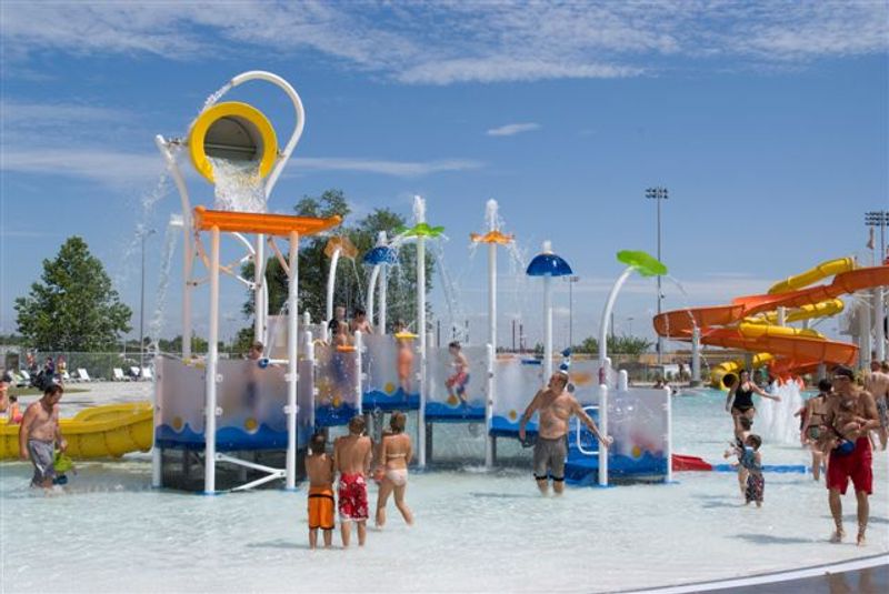 The Crystal Beach Aquatics Center in Woodward offers cool water fun for the whole family during the summer months.
