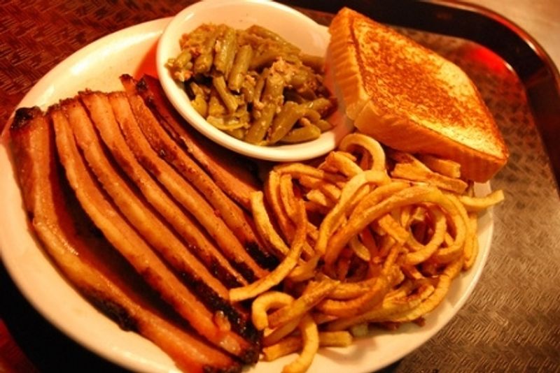 Feast on sliced brisket and chopped barbecue at Van's Pig Stand in Shawnee.