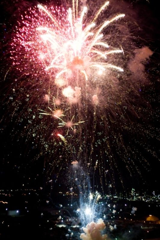 The fireworks display serves as the finale to the Tulsa FreedomFest event on the 4th of July each year.