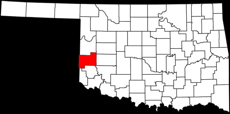 Beckham County in southwest Oklahoma.