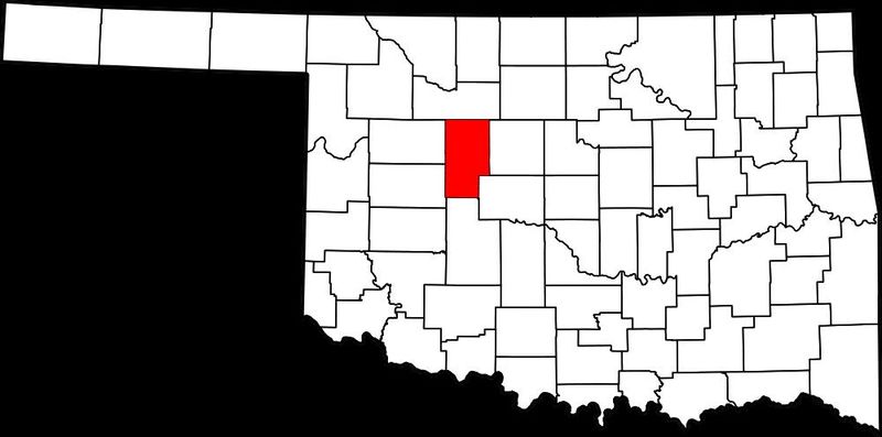 Blaine County in northwest Oklahoma.