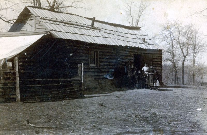 The Zion Church Settlement School was located about 10 miles west of McAlester, Indian Territory and was the first school taught by Mrs. Mary Choate.  The Choctaw students that attended the school in 1889 posed for this photo.  Photo courtesy of the Oklahoma Historical Society.
