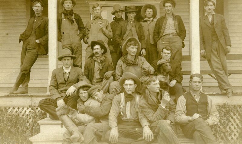 A postcard of the Remount Station workers taken in Fort Reno between 1910-1918. Photo courtesy of the Oklahoma Historical Society.