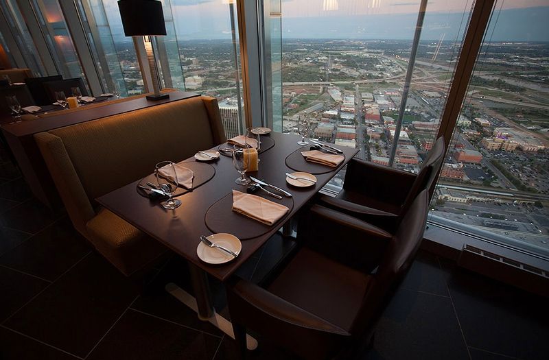 Standing 726.2 feet above Oklahoma City, Vast offers diners a unique view of the Bricktown Entertainment District.