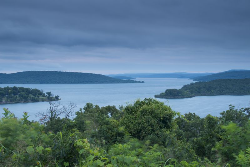 Serene waters create calming effects at Tenkiller State Park in Vian.