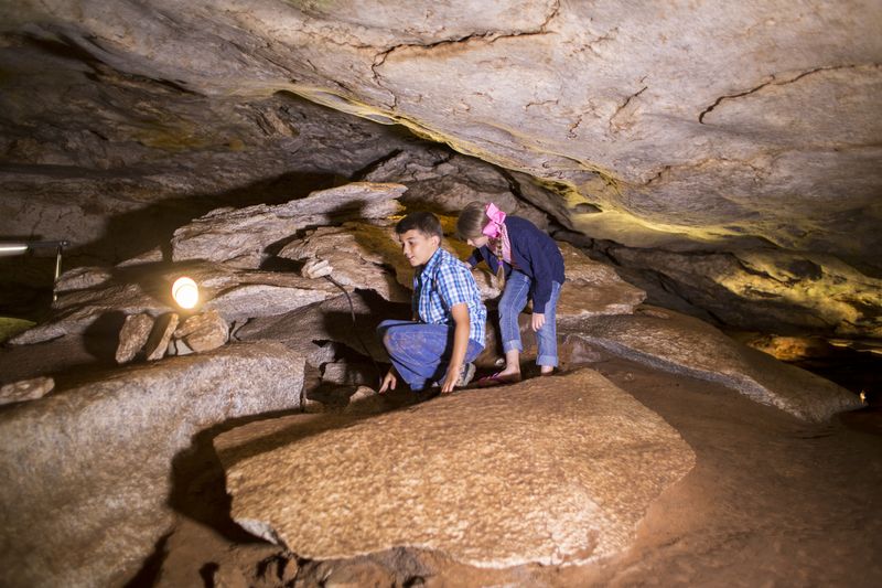 Alabaster Caverns in Freedom features unexpected natural treasures like a passageway for kids to crawl through.