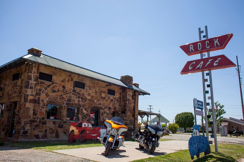 Discover the connection between this cafe and Sally from the movie "Cars" at the Rock Cafe in Stroud.