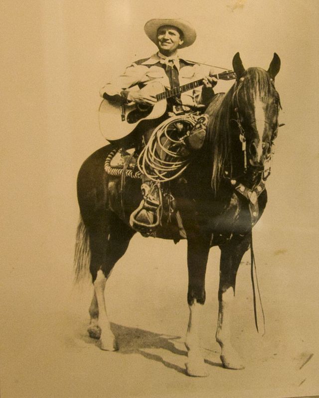 America's Favorite Singing Cowboy, Gene Autry, was often seen riding his horse, Champion.