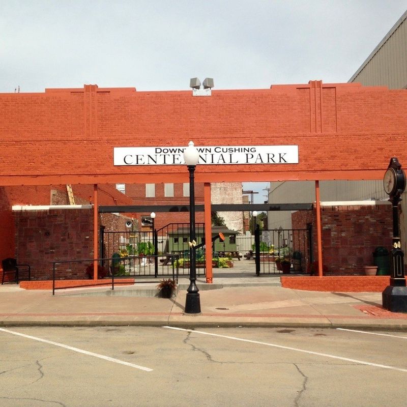 Downtown Cushing Centennial Park Oklahoma's Official