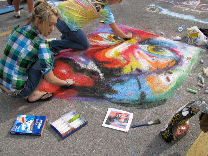 Montmartre Chalk Art Festival Oklahoma's Official